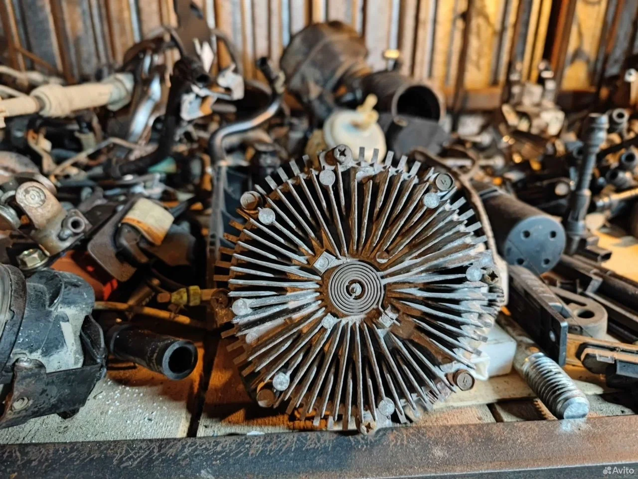 Вискомуфта вентилятора Инфинити FX45 S50 разбор