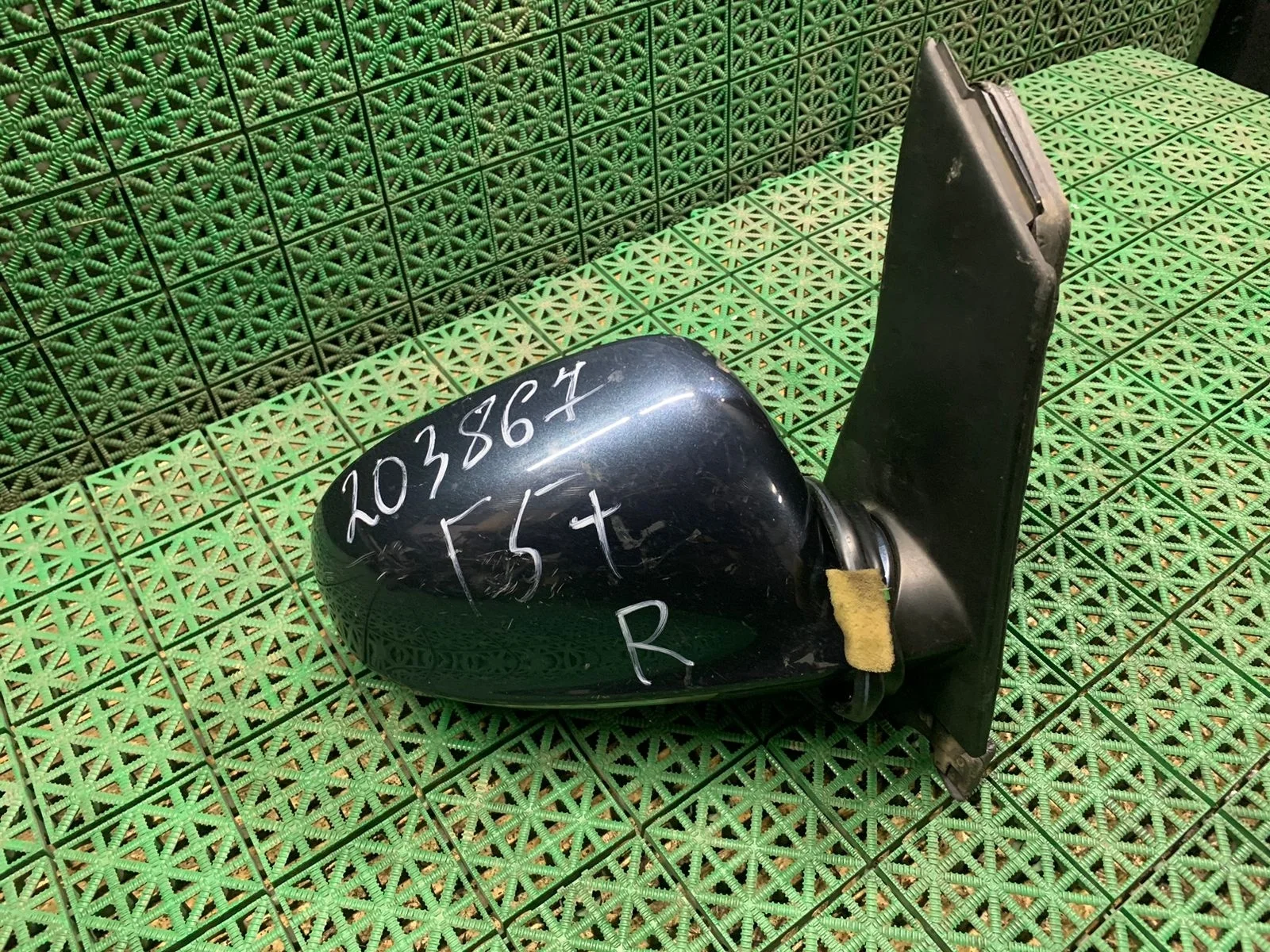 Зеркало VOLKSWAGEN GOLF 5+ 2005- электрическое правое 6 контактов синее б/у GOLF 5+(2005-2014)