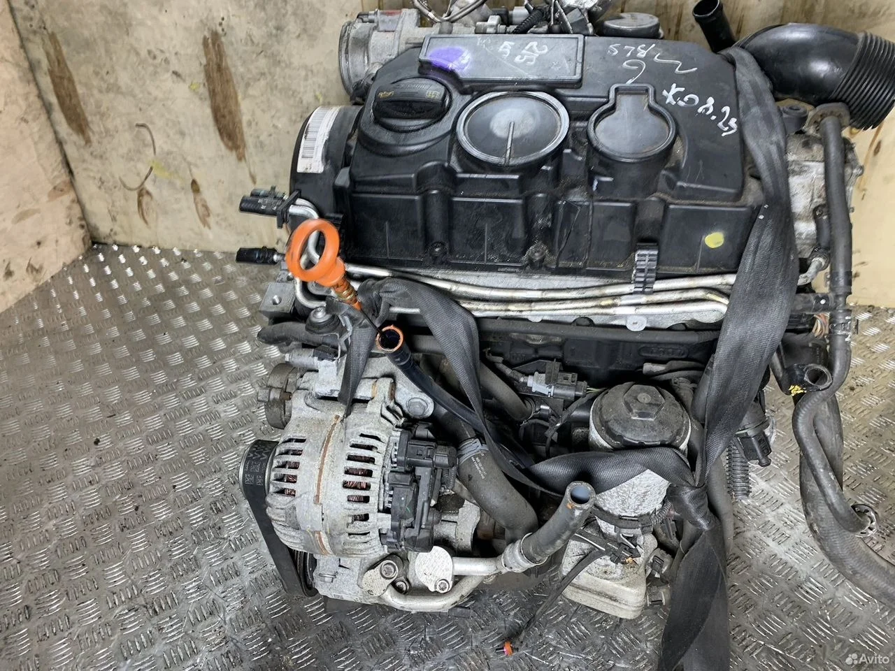 Двигатель 1.9 tdi bls volkswagen golf caddy