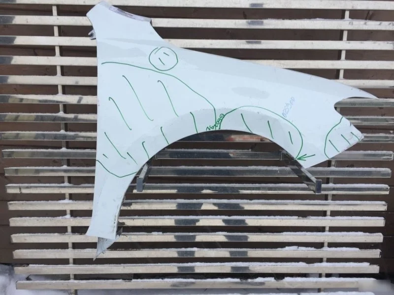 Крыло Volkswagen Polo после 2020 6N5821022A, переднее правое