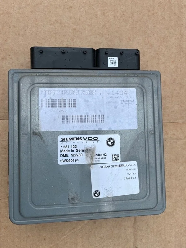 Блок управления двигателем BMW 3 2008 12147581123 E90 N52B30A