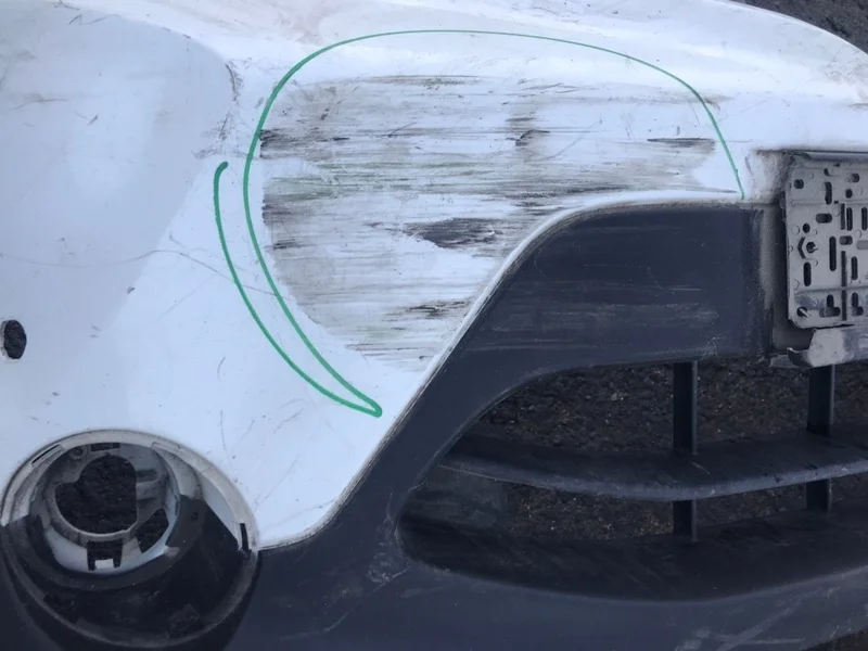 Бампер Nissan Qashqai 2014 620224EA0H J11, передний