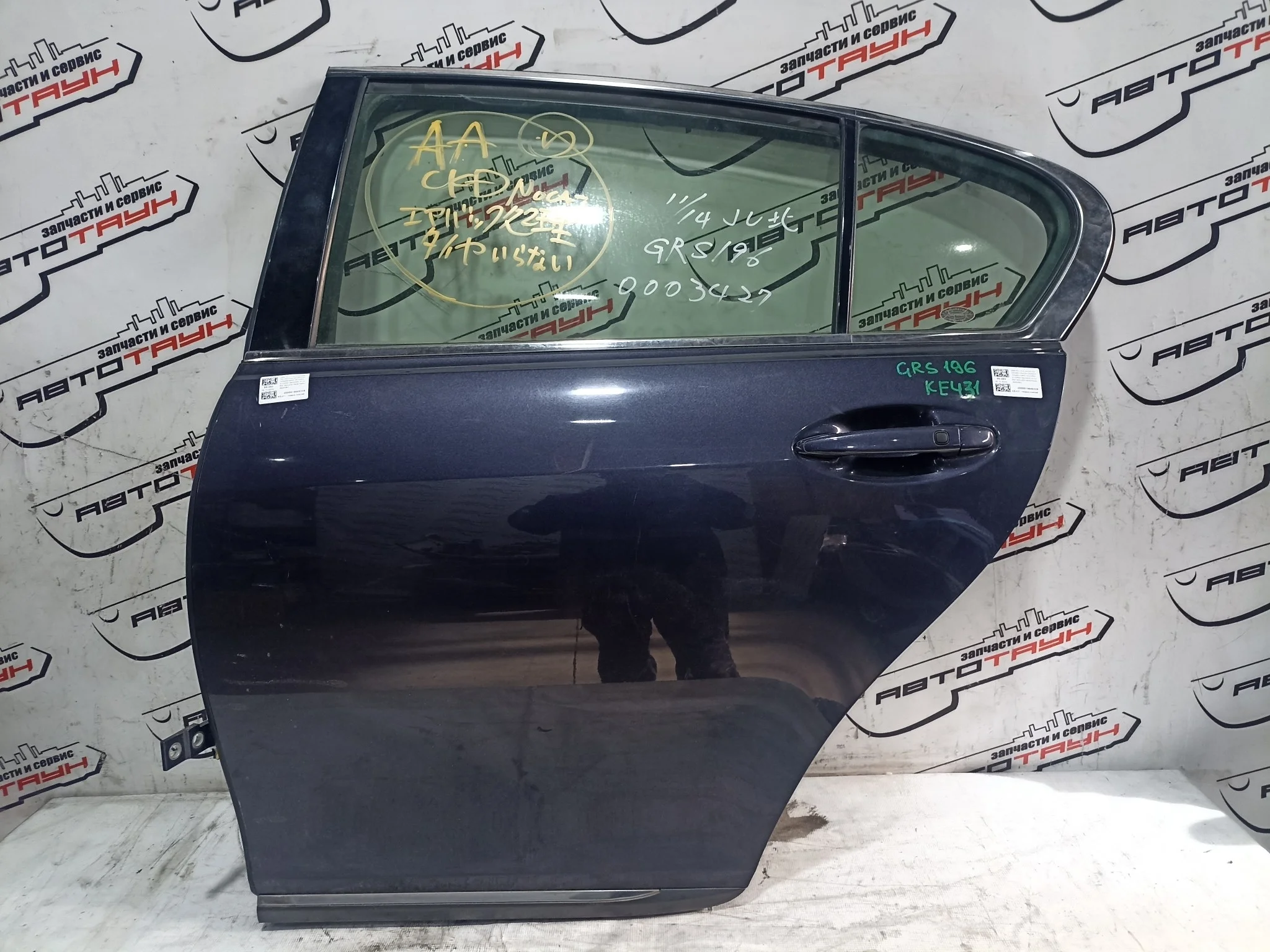 ДВЕРЬ LEXUS GS300 GS350 GS430 GS450H GS460 GRS190 GRS191 GRS196 GWS191 URS190 UZS190 6700430620 ЗАДНЯЯ ЛЕВАЯ темно-синий, 9AB KE431