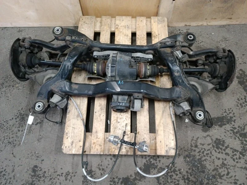 Балка в сборе Audi A4 2001 8E0505235BP B6 ASN 3.0, задняя