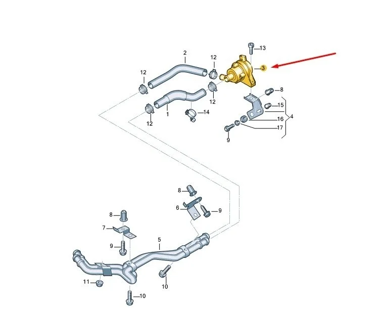 Дополнительная помпа Volkswagen Transporter T5