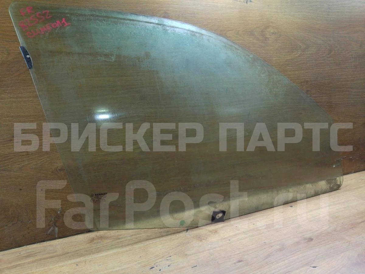 Стекло двери передней Рено Симбол 1  рестайлинг