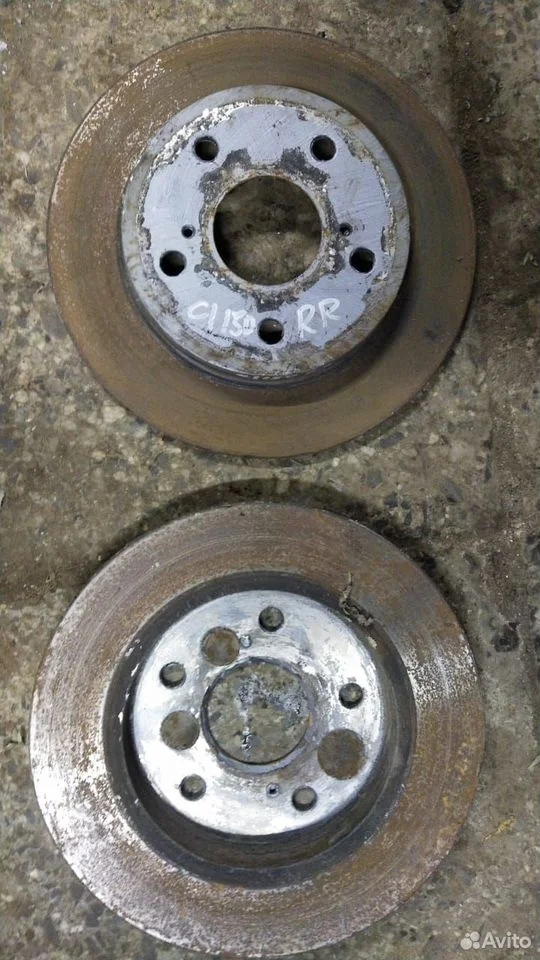 Диски тормозные задние toyota corolla e150