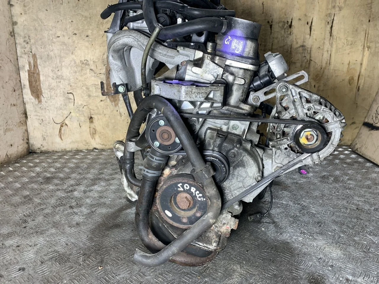 Двигатель 1.4 atz aqw skoda fabia