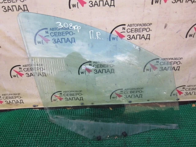 Стекло двери Peugeot 308 9202K5 4A/C EP6, переднее правое