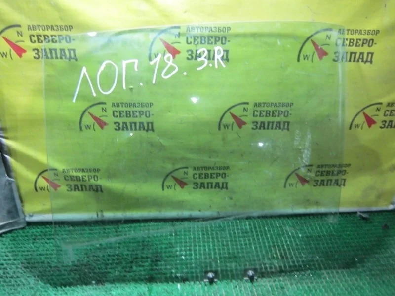 Стекло двери Renault Logan 823008827R L8 K7M, заднее правое