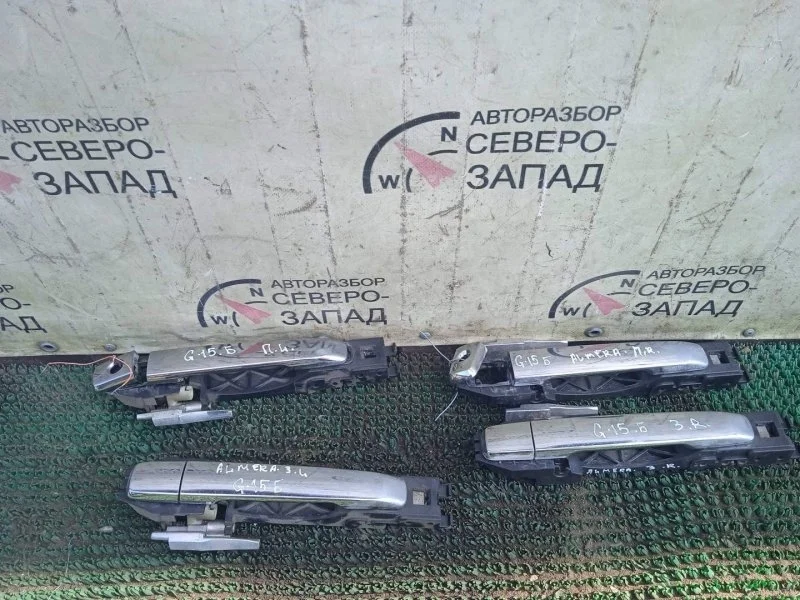 Ручка двери Nissan Almera 806404AA0B G15 K4M, передняя