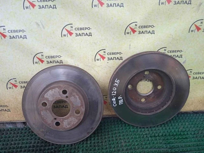 Диск тормозной Toyota Corolla 4351202070 ZZE120 3ZZ, передний