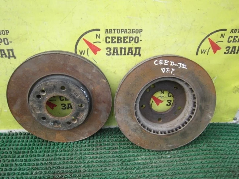 Диск тормозной Kia Ceed 51712M0000 JD G4FG, передний