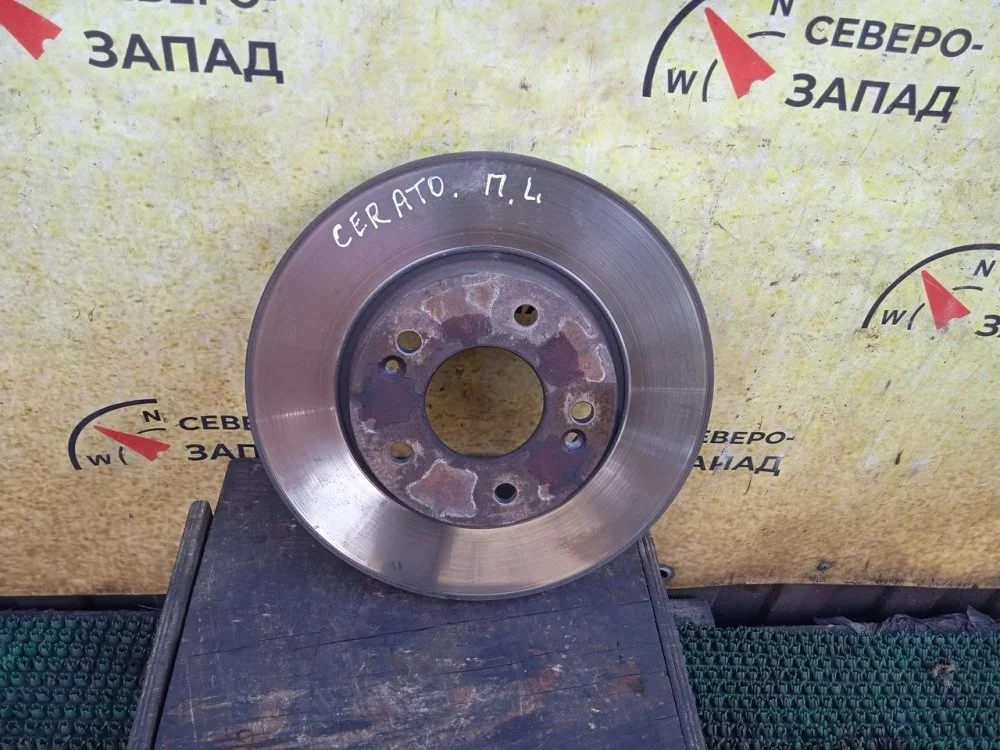 Диск тормозной Kia Cerato 2014 51712A7000 YD G4NA, передний