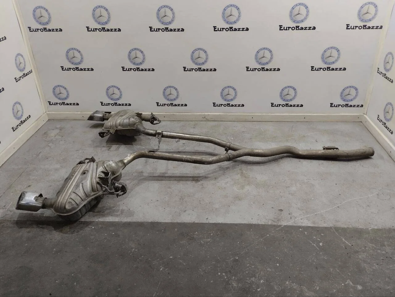 Раздвоенный глушитель Mercedes W164