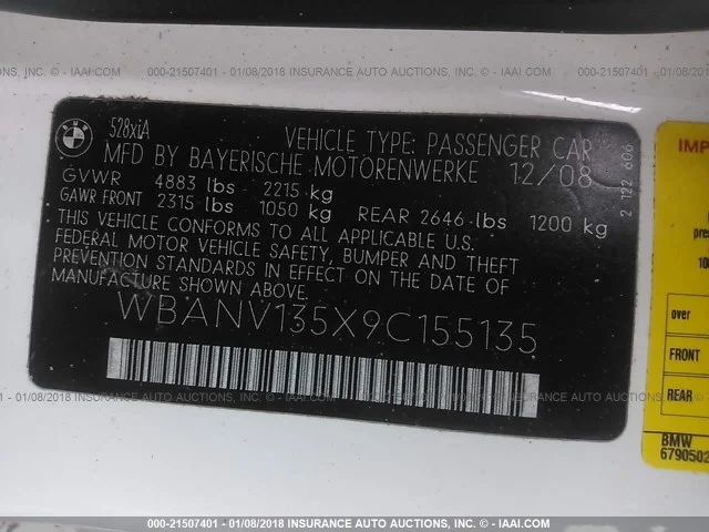 Продажа BMW 5er 2.5 (218Hp) (N52B25A) 4WD AT по запчастям