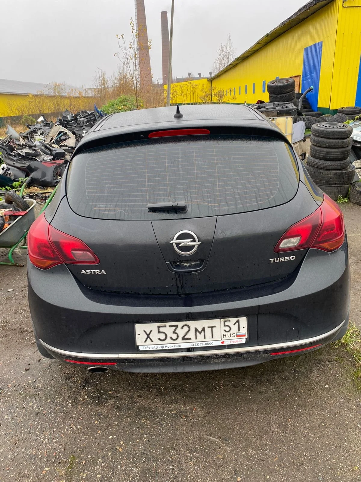 Фонарь внешний правый Opel Astra J Хэтчбек 2009-2017