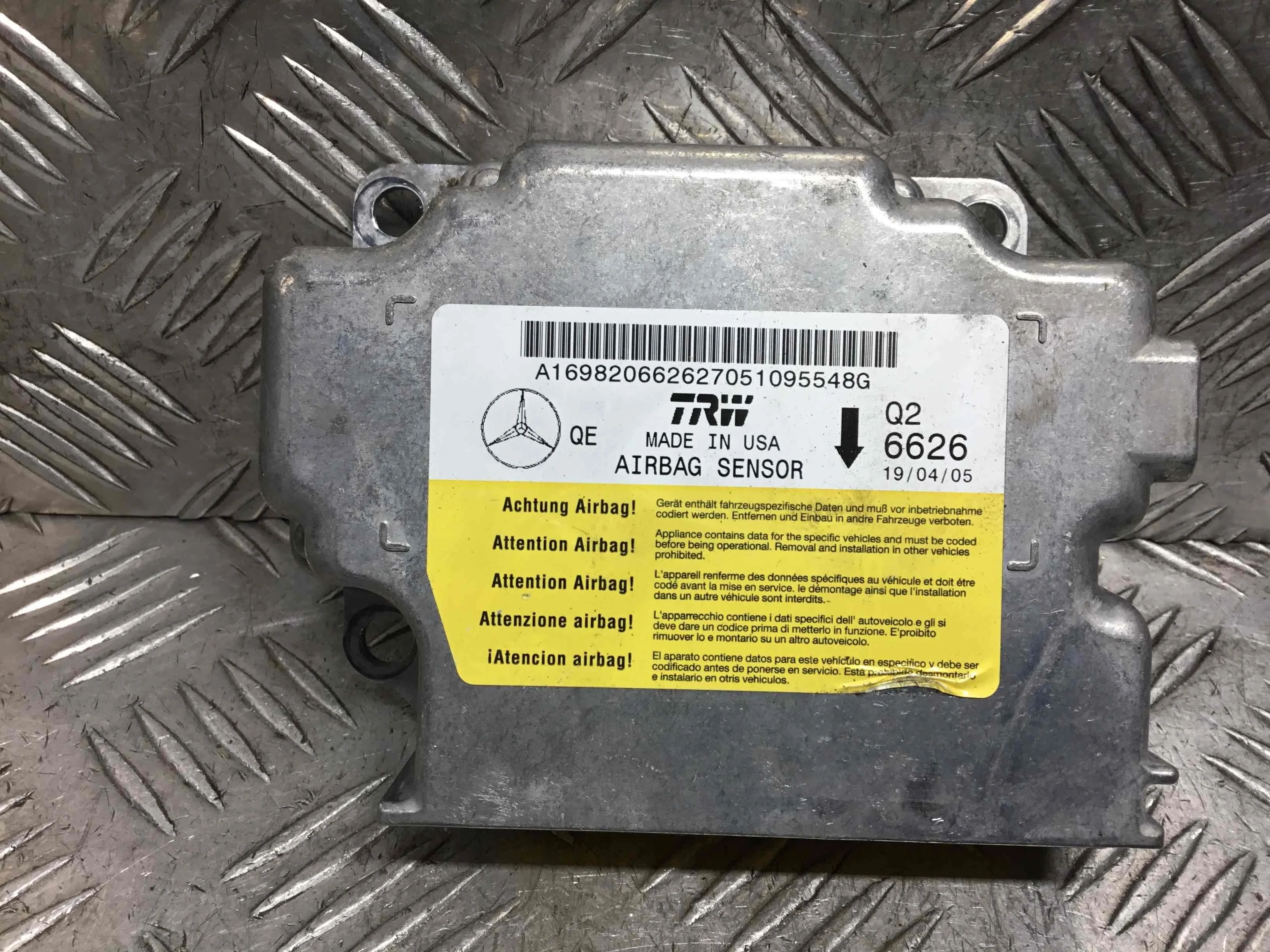 Блок AirBag Mercedes A-klasse W169 (2004-2008) дизель 2.0 CDI Механика Х/б
