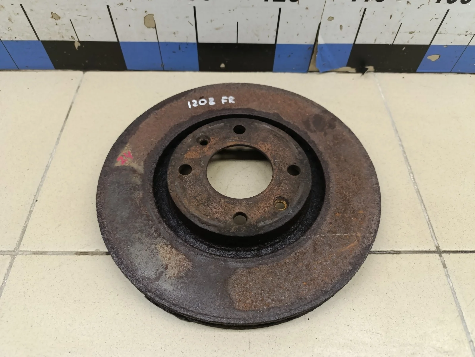 Диск тормозной передний вентилируемый 206 1998-2012