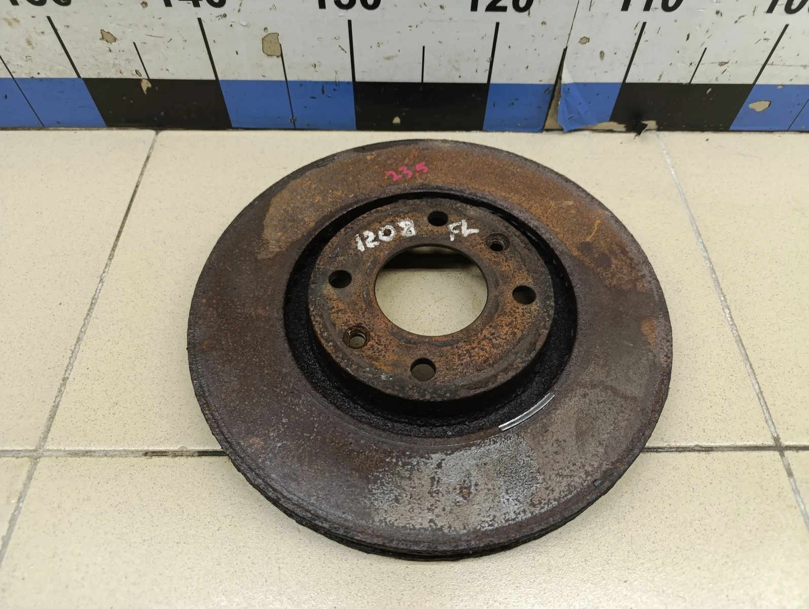 Диск тормозной передний вентилируемый 206 1998-2012