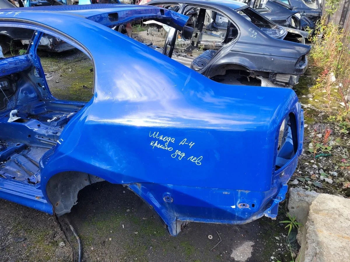 Порог левый со стойкой на Octavia A4 2007