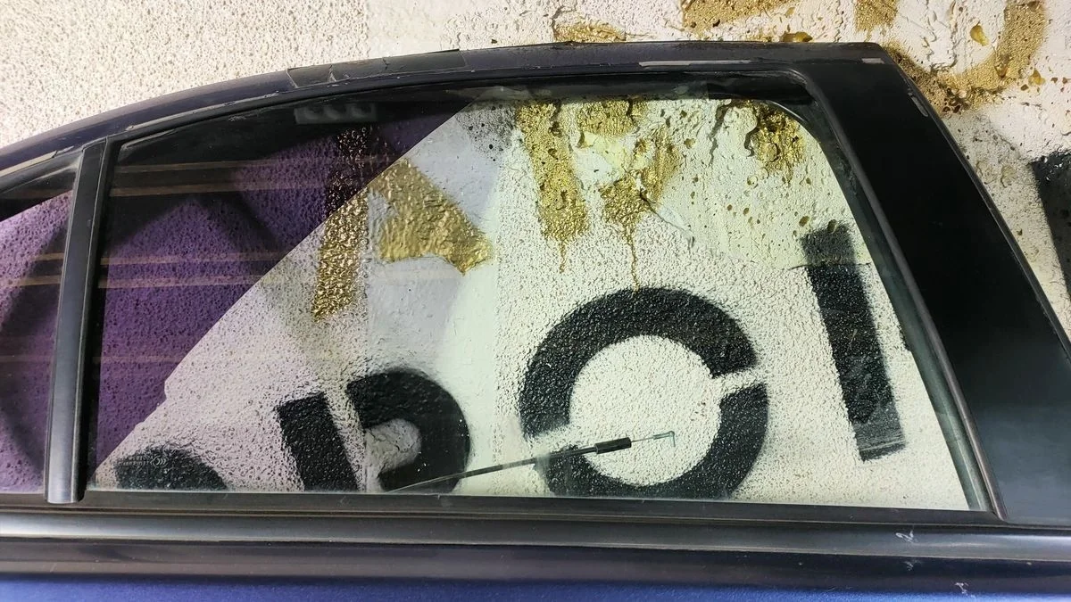 Стекло двери задней левой для Mitsubishi Lancer X