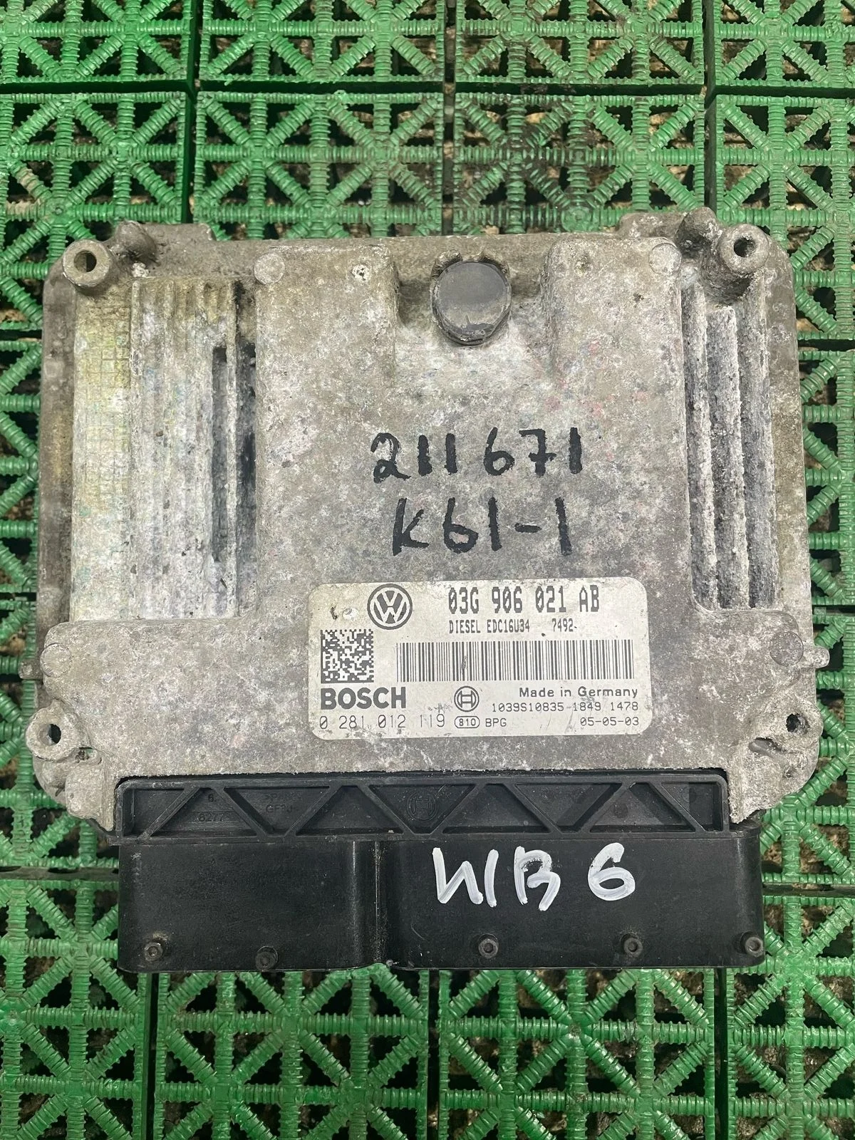 Блок управления двигателя ДВС ЭБУ SKODA OCTAVIA 1Z 2,0 BMM 2004- б/у OCTAVIA 1Z(2004-2012)