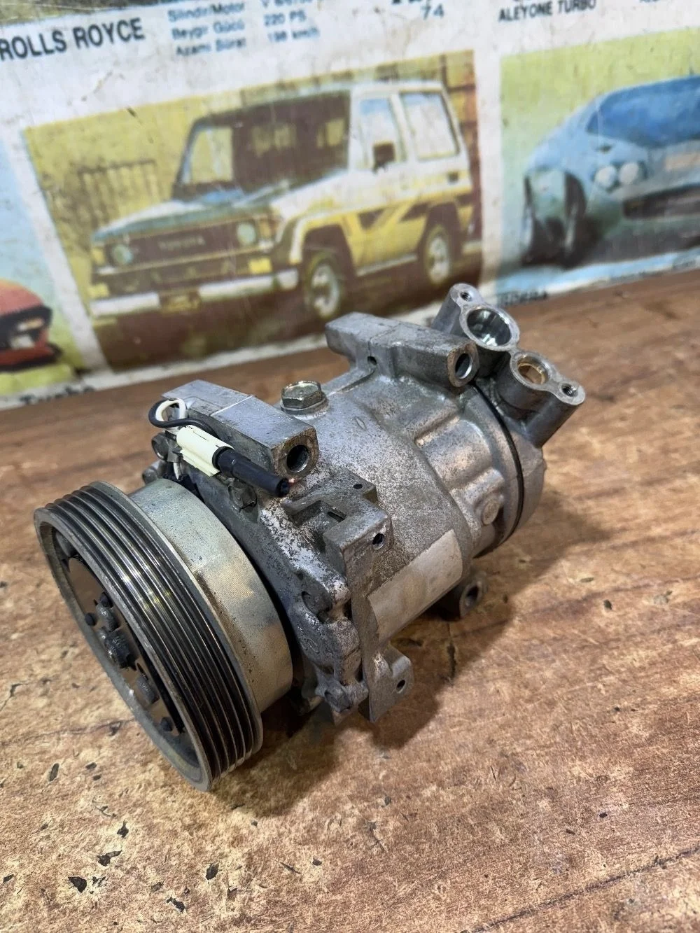 Компрессор кондиционера оригинал Рено Логан 1