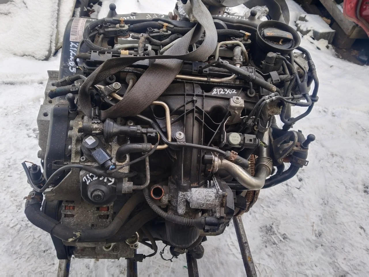 Двигатель AUDI Q3, VOLKSWAGEN PASSAT B7/CC, TIGUAN CFF 2,0 100KW/136ЛС 2009- б/у Q3(2012-2018);PASSAT B7(2011-2015)