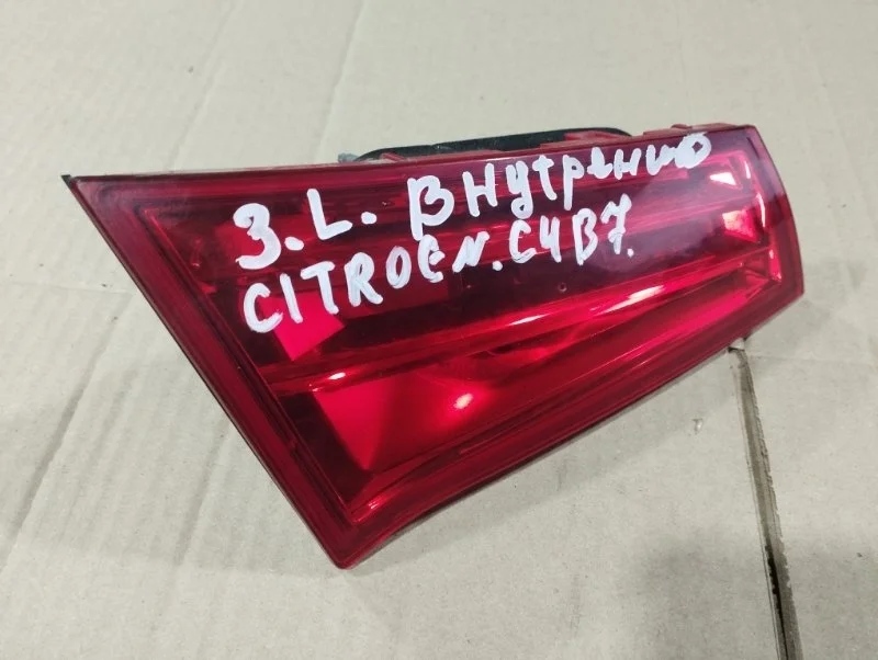 Фонарь левый внутренний Citroen C4 (2) B7 2020 9801857480 СЕДАН PSA