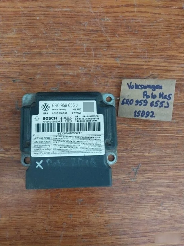 Блок управления SRS airbag Volkswagen Polo 2010 6R0959655J MK5