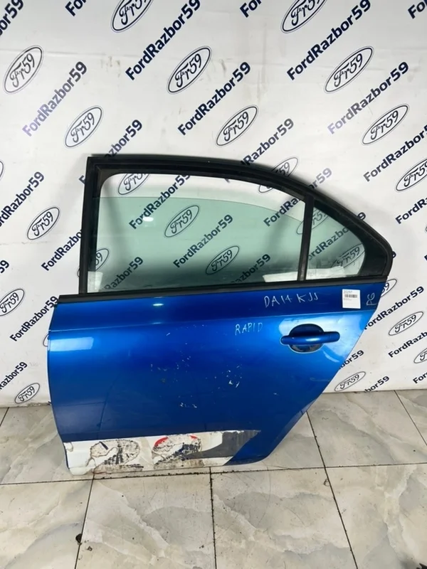 Дверь Skoda Rapid 2014 5JA833051B NH3, задняя левая