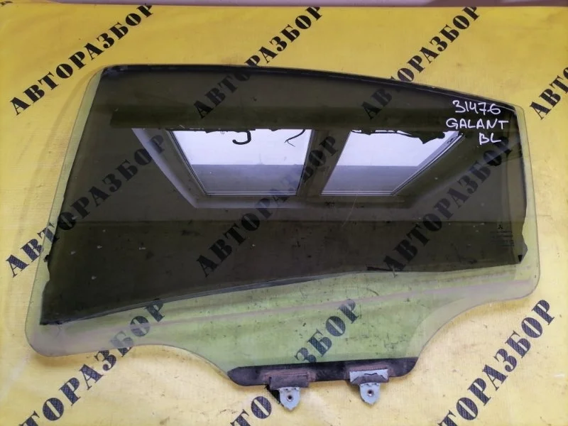Стекло двери задней левой Mitsubishi Galant 9 (Dj Dm) 2003-2012 2008 5736A117 2.4 4G69 158 Л/С