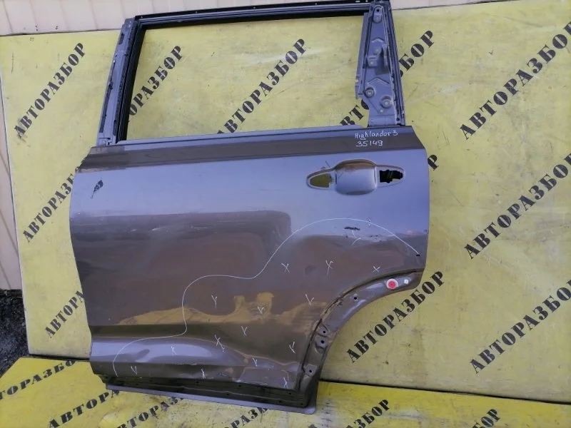 Дверь задняя левая TOYOTA HIGHLANDER 3 2013-2020 670040E120