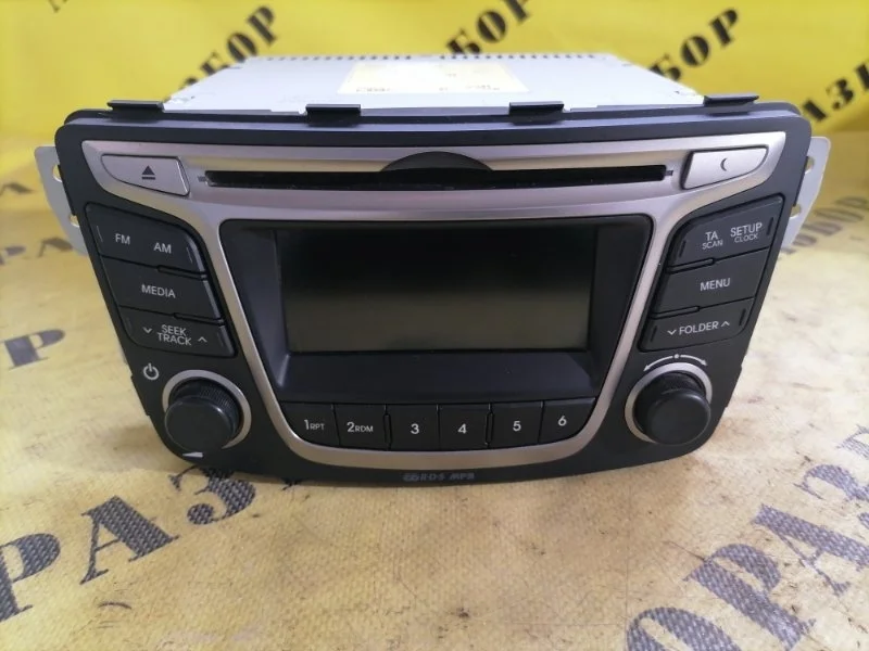 Магнитола HYUNDAI SOLARIS 2010-2017 2015 961704L050RDR СЕДАН 1.4 G4FA 107Л/С