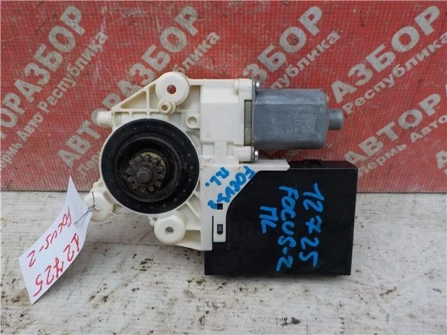 Моторчик стеклоподьемника Ford Focus 2005-2008 1430347 HXDA, передний левый
