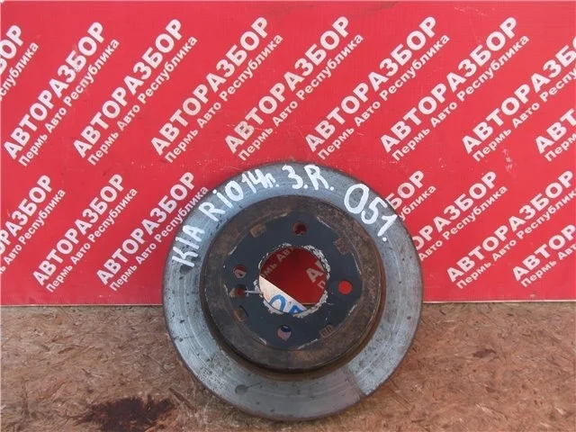 Диск тормозной Kia Rio 3 2015 584110U300 S4 G4FC FW447590, задний правый