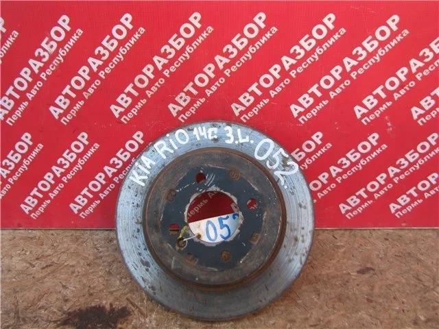 Диск тормозной Kia Rio 3 2015 584110U300 S4 G4FC FW447590, задний левый