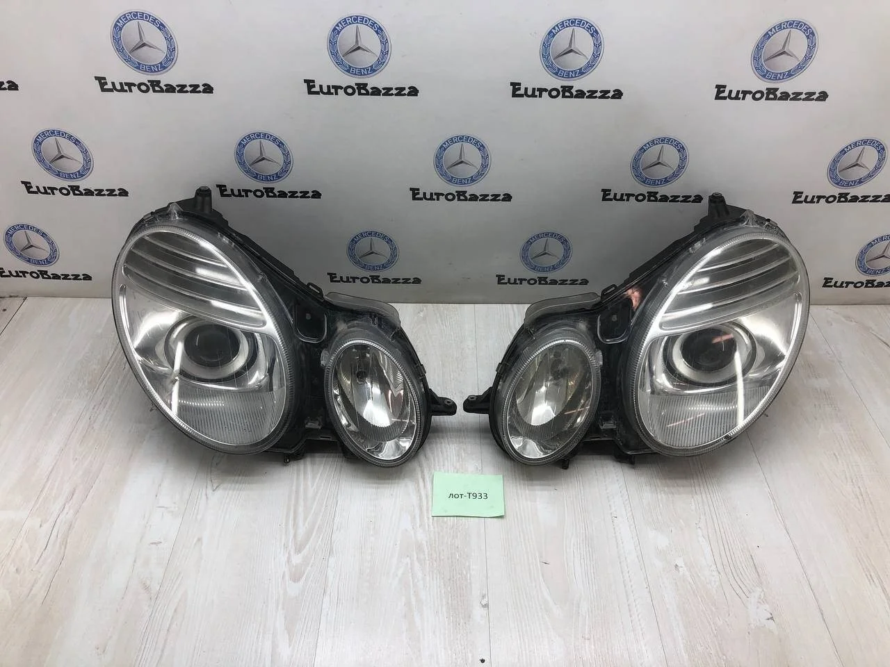 Фары передние галоген рестайлинг Mercedes W211