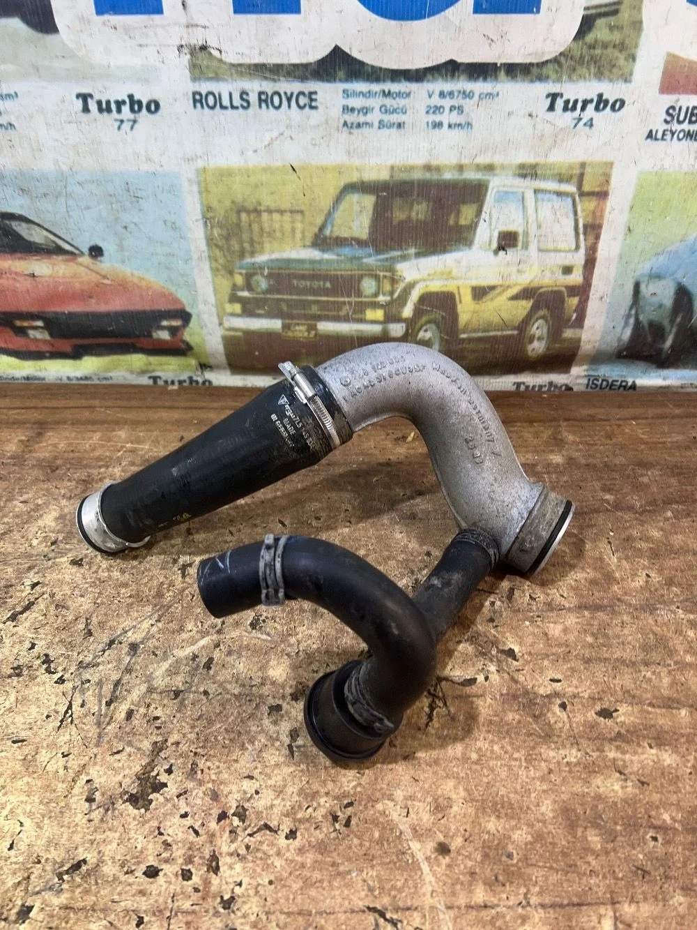 Патрубок интеркуллера Порше Кайен 1 пок 4.5