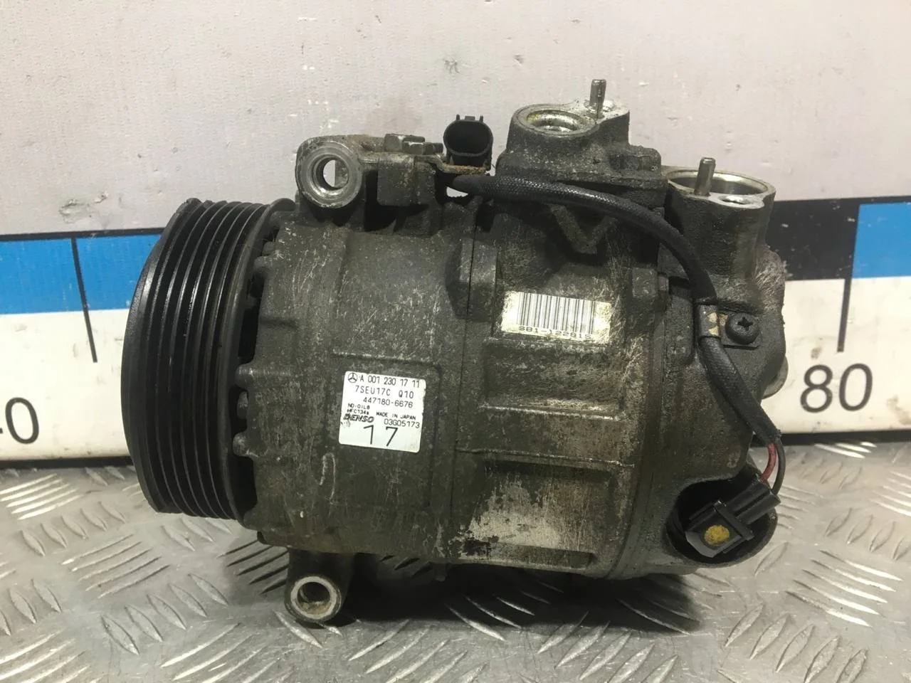 [Б/У] Компрессор кондиционера - (Состояние: скол шкива) [Код: 00582211 ]