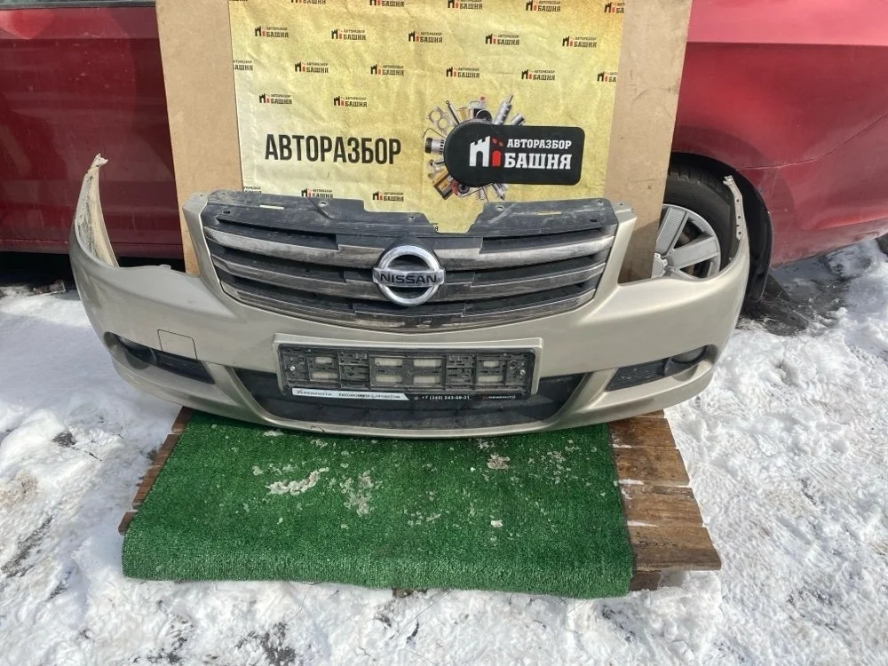 Бампер Nissan Almera 2014 620224AA0H G15 K4M, передний