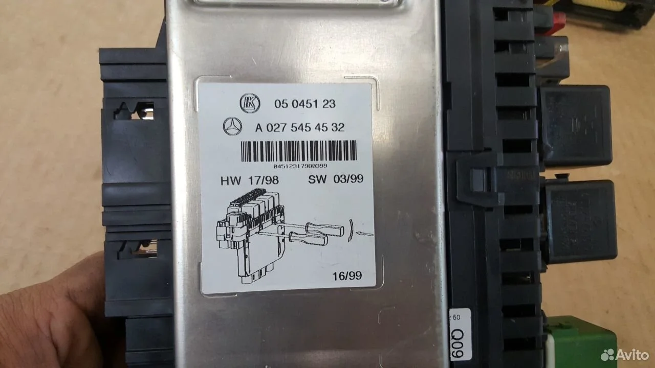 Передний правый sam блок мерседес w220 a0275454532
