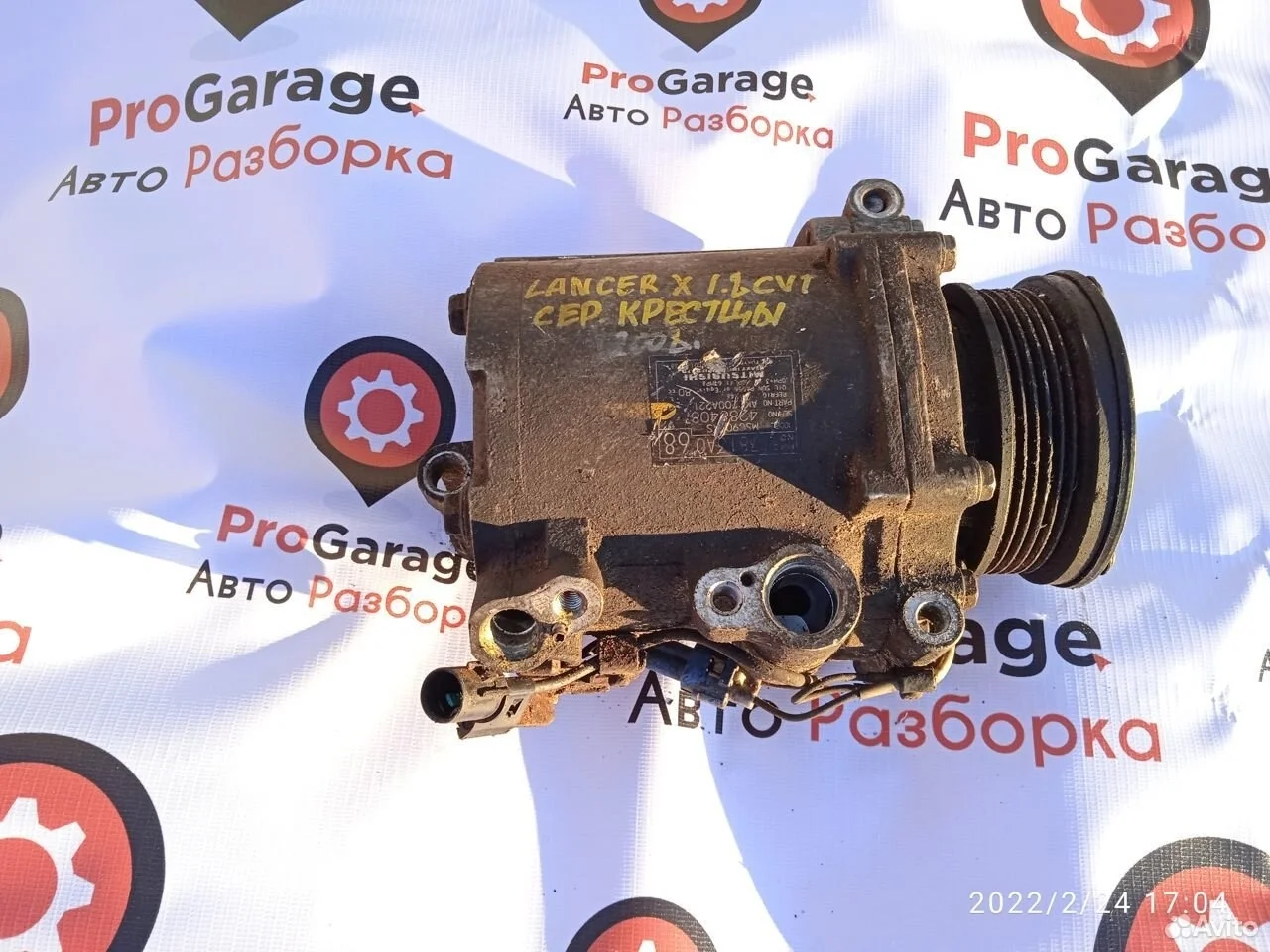 Компрессор кондиционера mitsubishi lancer x 10