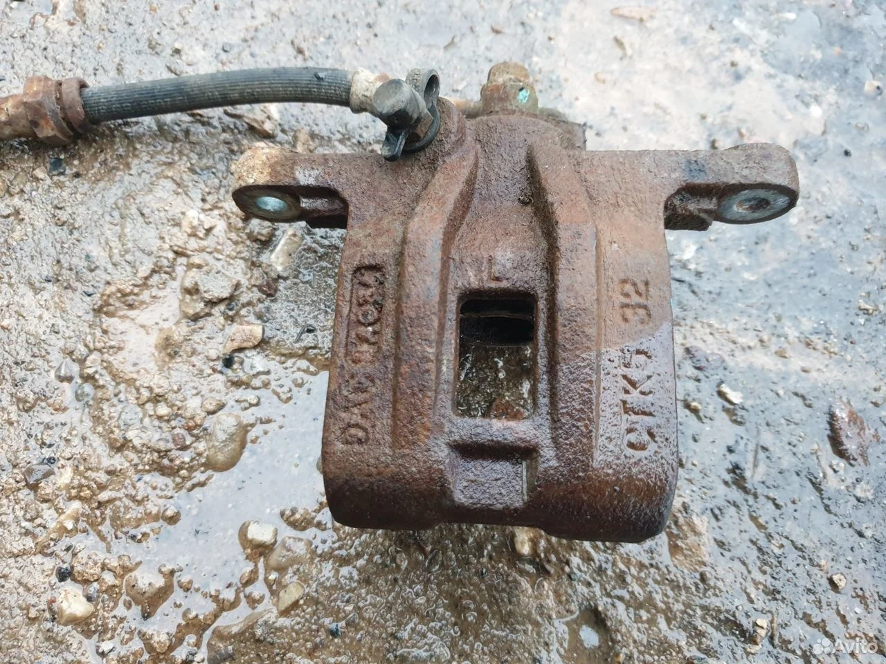 Суппорт тормозной задний левый chevrolet lacetti