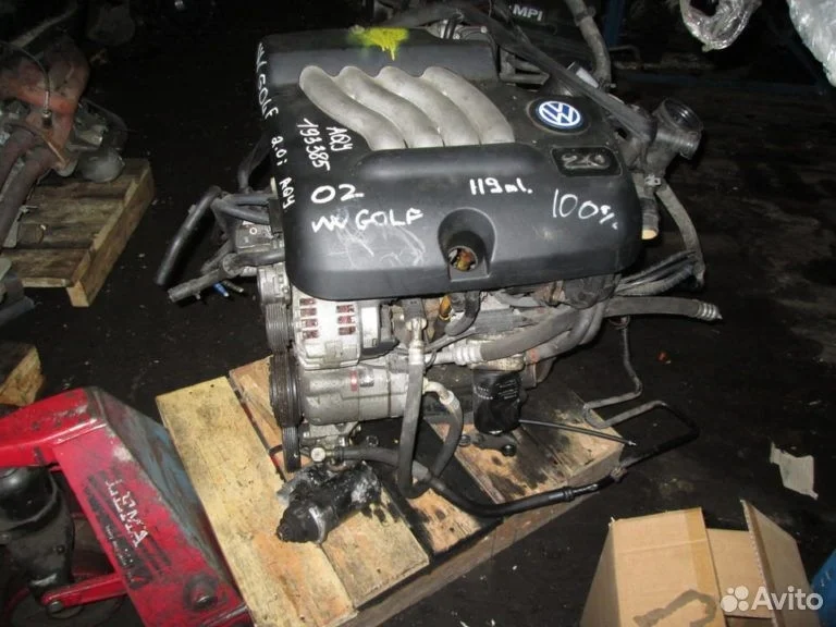 Двигатель aqy 2.0 8v vw jetta 4 джетта iv гольф