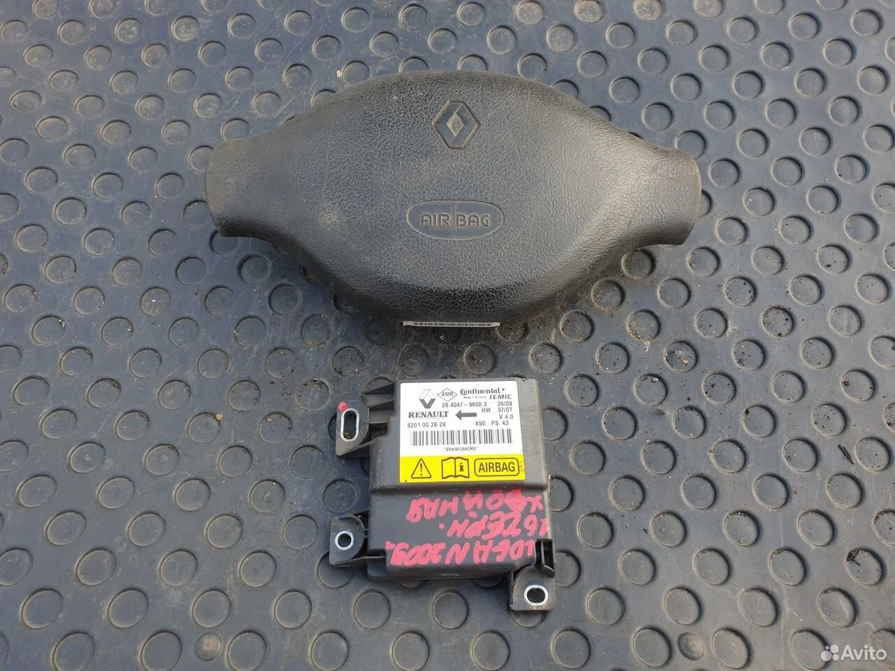 Безопасность подушка блок airbag renault logan 1