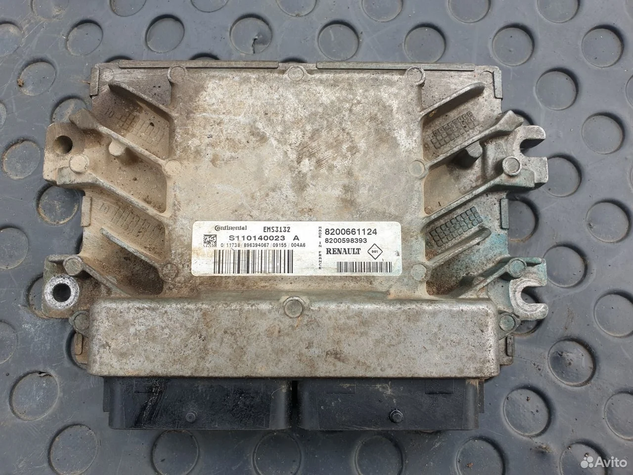 Эбу двигателя блок 1.6 k7m f710 renault 8200661124