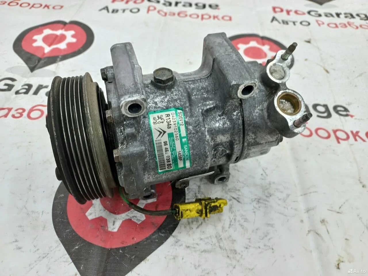 Компрессор кондиционера citroen с3 с4 peugeot 206