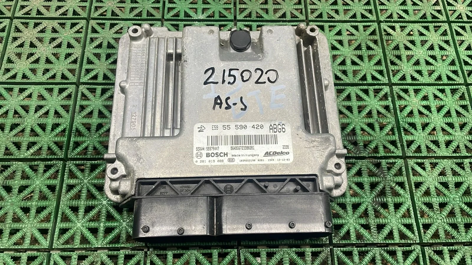 Блок управления двигателя ДВС ЭБУ OPEL ASTRA J A20DTH 2010- б/у ASTRA J(2009-2017)